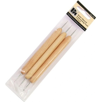 WEST DESIGN PRODUCTS LIMITED West Design Nástroje na embosing s kulatou špičkou 0,9 až 2,2 mm 3 ks