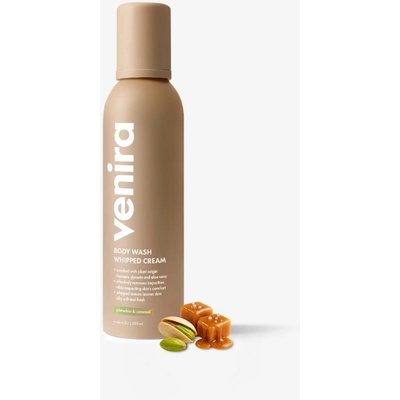VENIRA šlehačková sprchová pěna, pistachio & caramel, 200 ml