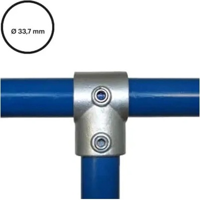 Konstrukční fitinka, spojka ocelových trubek pr. 33,7 mm – odbočka 101-B34