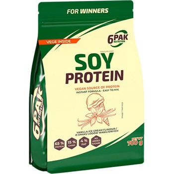 Image 1 of 6PAK Nutrition Soy Protein [700 грама] Ванилов сладолед