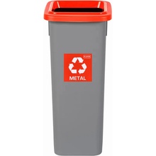 Igotrend, 713004 Koš na tříděný odpad 20 l, FIT BIN šedo/červený