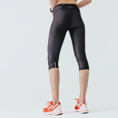 KALENJI dámské bežecké 3/4 legíny Run Dry čierna
