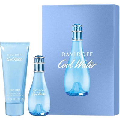 Davidoff Комплект Cool Water for Woman - Тоалетна вода и Лосион, 30 + 75 ml