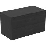 Ideal Standard Atelier Conca стенен долен шкаф, тъмен дъб, 2 чекмеджета, с плот 100 см (T4323Y4)