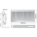 Purmo C21s 600 x 2000
