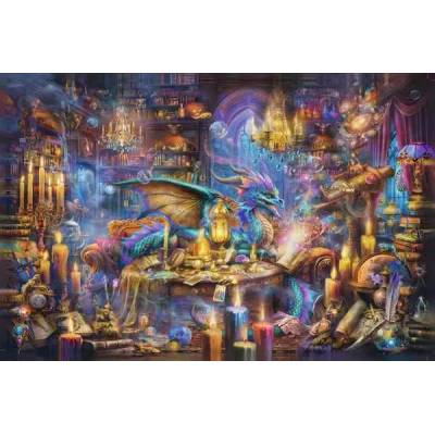Ravensburger - Puzzle Dragon’s Library - 3 000 piese