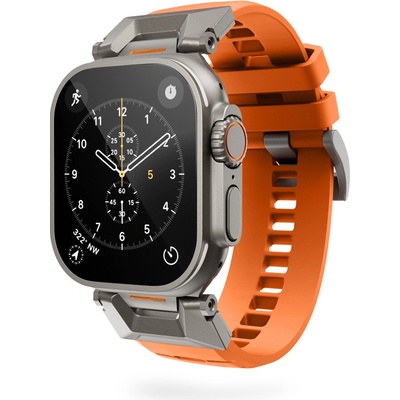 Epico Rubber Pro remienok s nerezovým zapínaním pre Apple Watch 49/46/45/44/42mm - oranžová 63318101800004