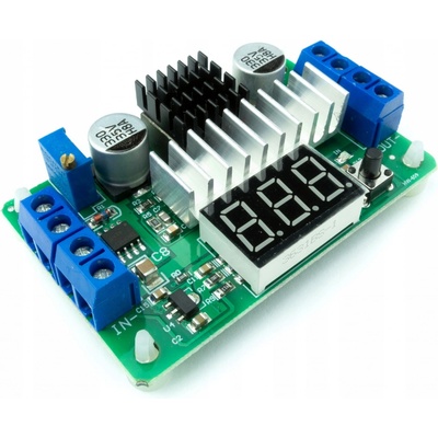 Měnič Napětí Elektroweb step-up LTC1871 6A 3.5V-30V s displejem