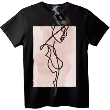 NOONEBRAND Тениска Елегантна Линейна Жена - 7XL, Black