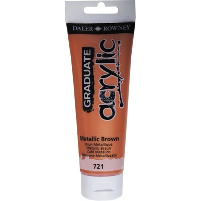 Daler-Rowney Graduate АКРИЛНА боя Metalic Brown 120 ml 1 бр (123120721)