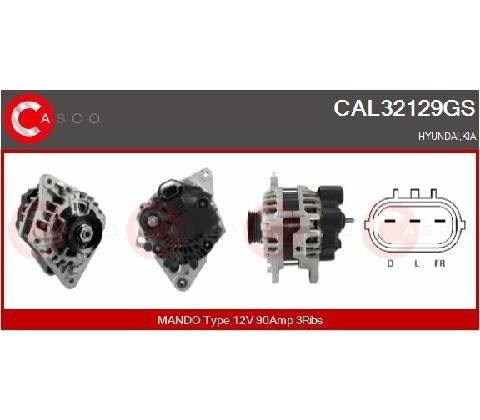Generátor CASCO CAL32129GS