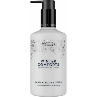 Scottish Fine Soaps Winter Comforts hydratačné mlieko na ruky a telo vône Toasted Marshmallow & Caramel 300 ml