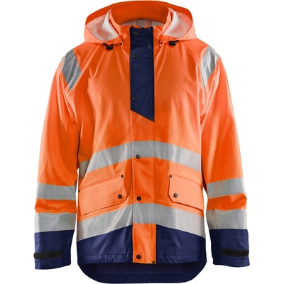 Blåkläder AB 4323 bunda do dešte trída 1 oranžová/námornická modrá