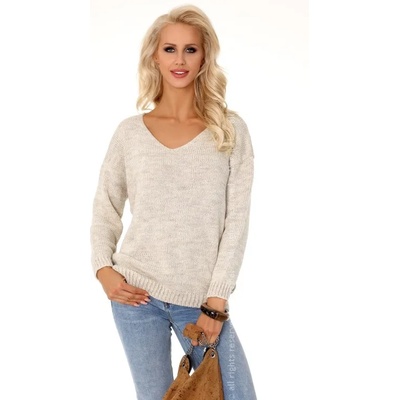 Merribel Дамски пуловер в бежов цвятLA-Margitam Beige - Бежов, размер one size
