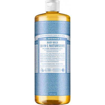 Dr. Bronner's Baby Mild bez vône tekuté mydlo 945 ml