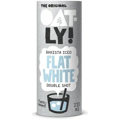 Oatly! Ľadová káva Macchiato s príchuťou karamelu a ovseným nápojom 235 ml