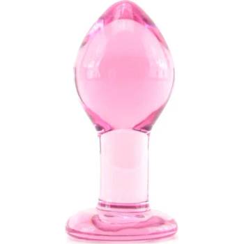 Image 1 of NS Novelties Стъклено дилдо Butt Plug "GLASS PINK LARGE" 10 см
