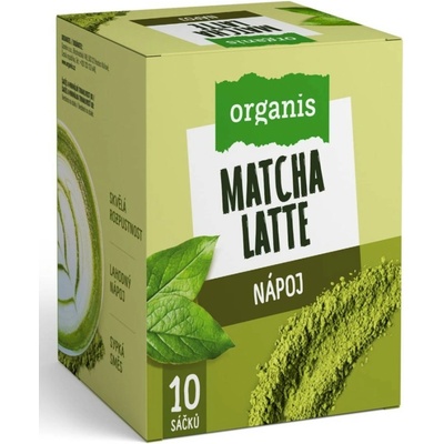 ORGANIS Matcha latte 10 x 17 g