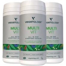 Vegetology MultiVit MultiVitamíny a minerály pre vegánov 60 tabliet 3-balenie