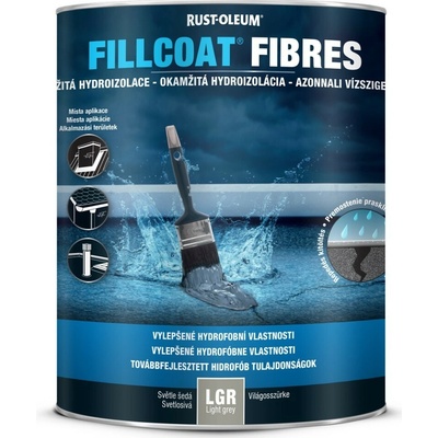 RUST-OLEUM Fillcoat Fibres Waterproofing hydroizolačný náter 1 L - Tmavo sivá, 1L