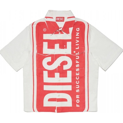 Diesel košile Criss Shirt červená – Zboží Dáma