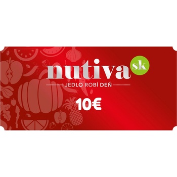 Nutiva.sk Poukážka v hodnote 10€