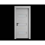 EUROSTILL Интериорна врата с каса EUROSTILL MILANO с остъкление TW 78x205 cm Орех Шерин (DMTW20578S150/S)