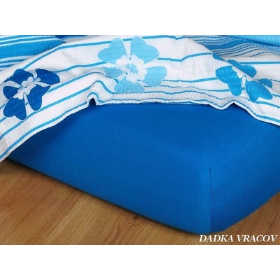 Dadka jersey prostěradlo modř královská 70x140