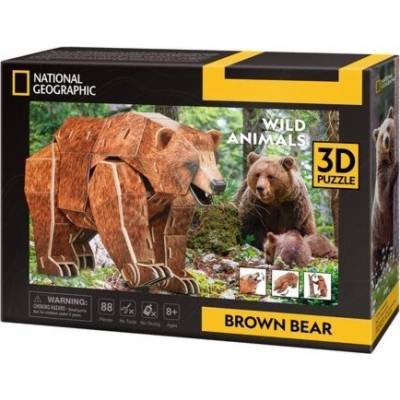 Cubic Fun 3D puzzle Medvěd hnědý 77 ks – Hledejceny.cz