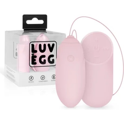 Easy Мощно безжично презаредимо яйце от силикон Luv Egg розово