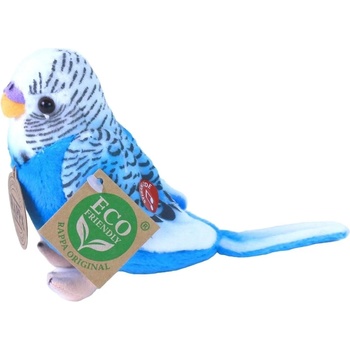 Image 1 of Rappa Плюшена играчка Rappa Еко приятели - Вълнист папагал, със звук, син, 11 cm (710511 - 2)
