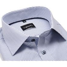 Venti Modern Fit košile s modrým trojúhelníčkovým vzorem