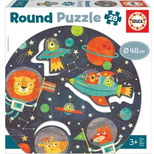 Educa 28 Pcs Round Puzzle The Space (80-18908)