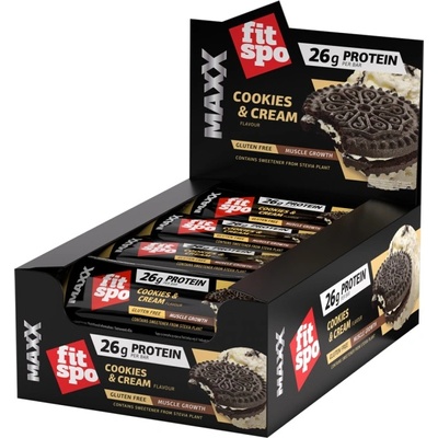 FIT SPO MAXX Bar [12 x 75 грама] Бисквита с Крем