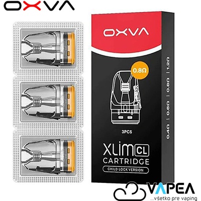 OXVA Xlim CL Pod Top Fill cartridge 0,8ohm 3ml 3 ks