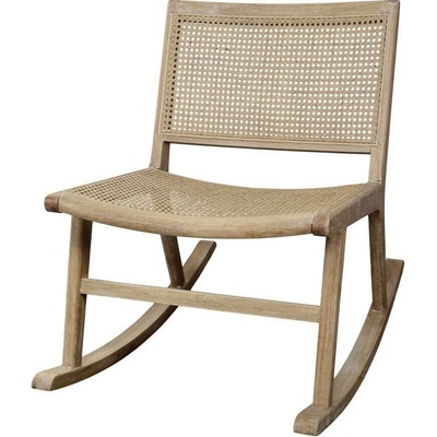 Chic Antique Prírodné hojdacie kreslo s výpletom Lounge French chair