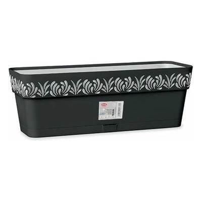 Stefanplast Fioriera auto-irrigante Gaia Antracite Plastica 19 x 17 x 49,5 cm