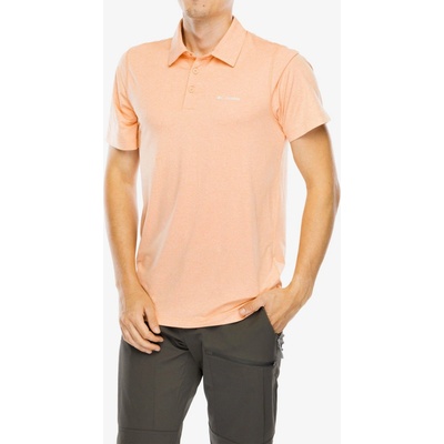 Columbia Tech Trail Polo apricot fizz heather
