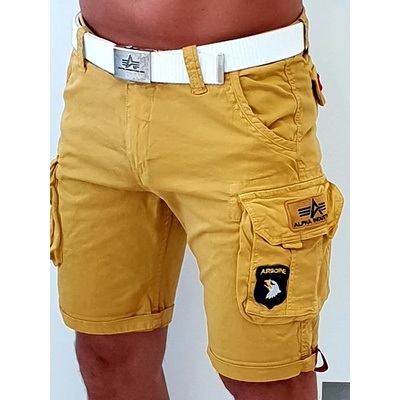 Alpha Industries Crew short Patch Wheat pánske šortky
