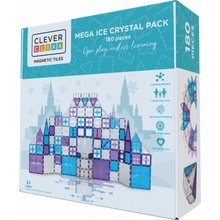 Cleverclixx Magnetická stavebnice Ice crystal 180 ks