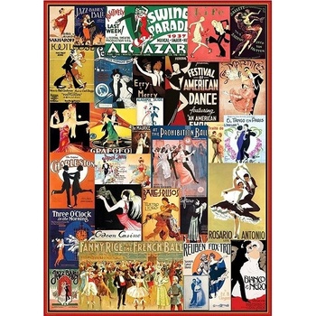 EuroGraphics Ballroom Dancing Vintage Posters 1000 dílků