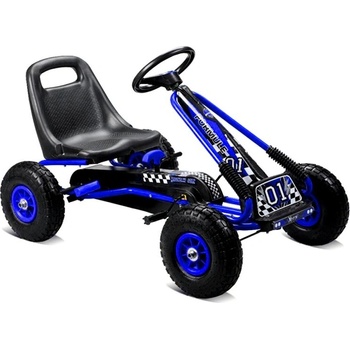 Ramiz ŠĽAPACIA KÁRA GOKART A15 S NAFUKOVACÍMI KOLESAMI Modrá