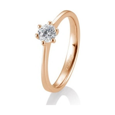 Sofia Diamonds prsteň z ružového zlata s diamantom BE41 84832 R