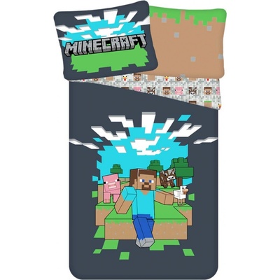 Jerry Fabrics obliečky Minecraft Adventure 140x200 70x90