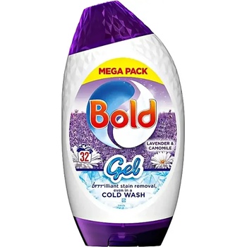 Bold Cold Wash Лавандула и Лайка течен перилен препарат за бяло и цветно пране 32 дози