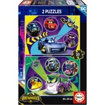 Educa Пъзел, Educa, Batwheels, 2 в 1, 2 x 20 части (EDU20106)