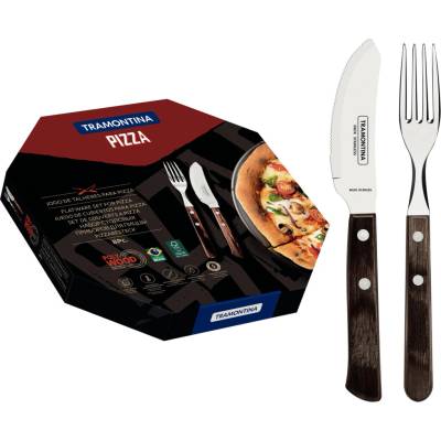Tramontina Príborový Pizza set Polywood hnedý 8 ks