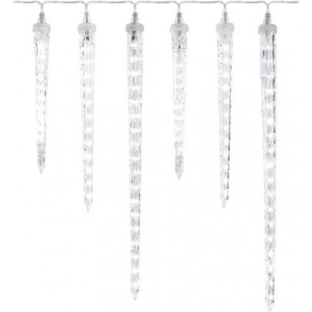 Emos DCPC06 LED vianočná girlanda 6x cencúľ 3,6 m IP44 studená biela časovač