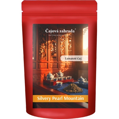 Čajová zahrada China Silvery Pearl Mountain Tai Mu Long Zhu zelený čaj 50 g