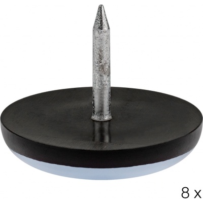 Walteco PTFE kluzák s hřebem, průměr 25mm, světle šedý, 8 ks , 50564 – Zbozi.Blesk.cz